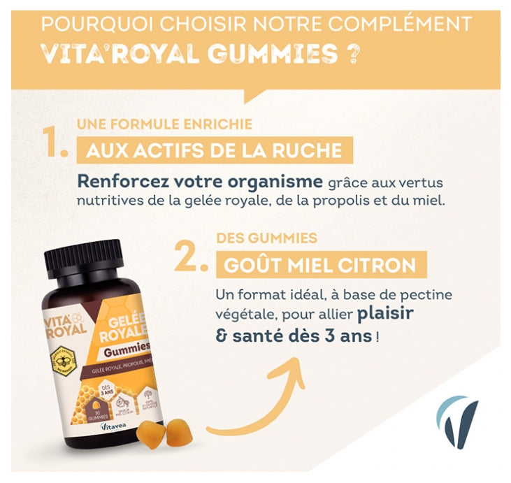 Vitavea Santé Vita'Royal Geleia Real Imunidade Tônus Vitalidade 2x30g Gomas