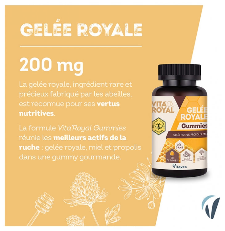 Vitavea Santé Vita'Royal Geleia Real Imunidade Tônus Vitalidade 2x30g Gomas