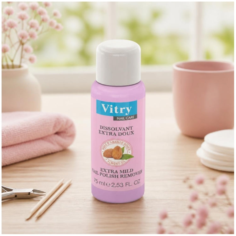 Vitry Nail Care Extra Mild Nail Polish Remover 75ml (2.53fl oz)