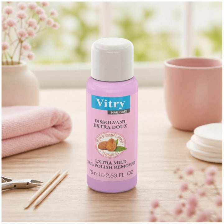 Vitry Nail Care Extra Mild Nail Polish Remover 75ml (2.53fl oz)