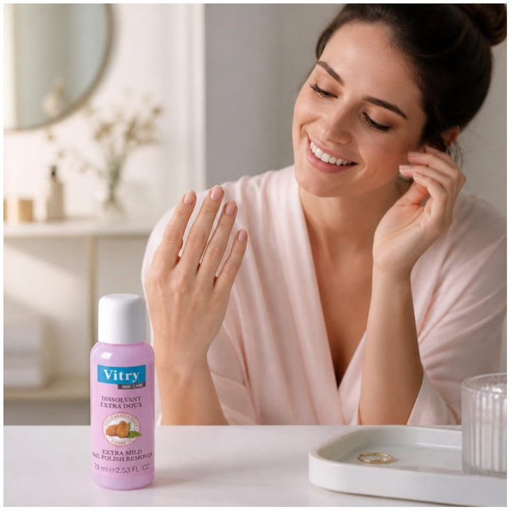 Vitry Nail Care مزيل طلاء الأظافر فائق اللطف 75ml