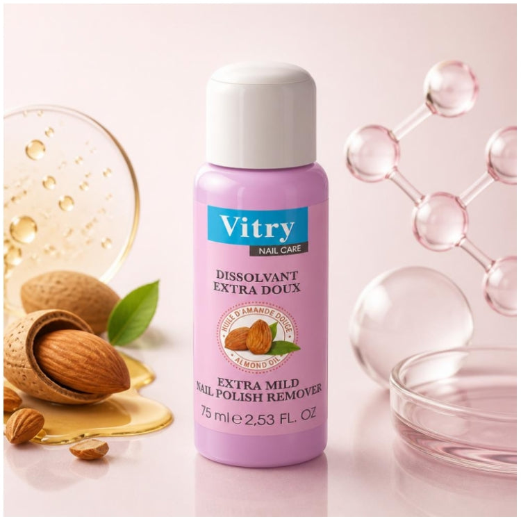 Vitry Nail Care Extra Mild Nail Polish Remover 75ml (2.53fl oz)