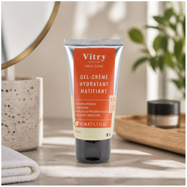 Vitry Men Care Men Mattifying Hydrating Gel-Cream Homme 50 ml (1.69fl oz)