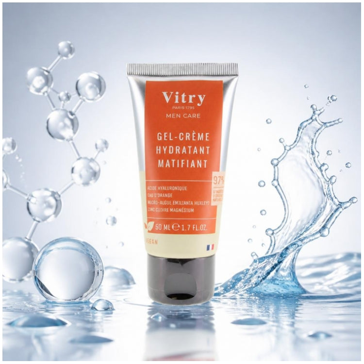 Vitry Men Care Men Mattifying Hydrating Gel-Cream Homme 50 ml (1.69fl oz)