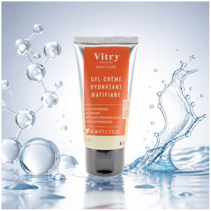 Vitry Men Care Men Mattifying Hydrating Gel-Cream Homme 50 ml (1.69fl oz)