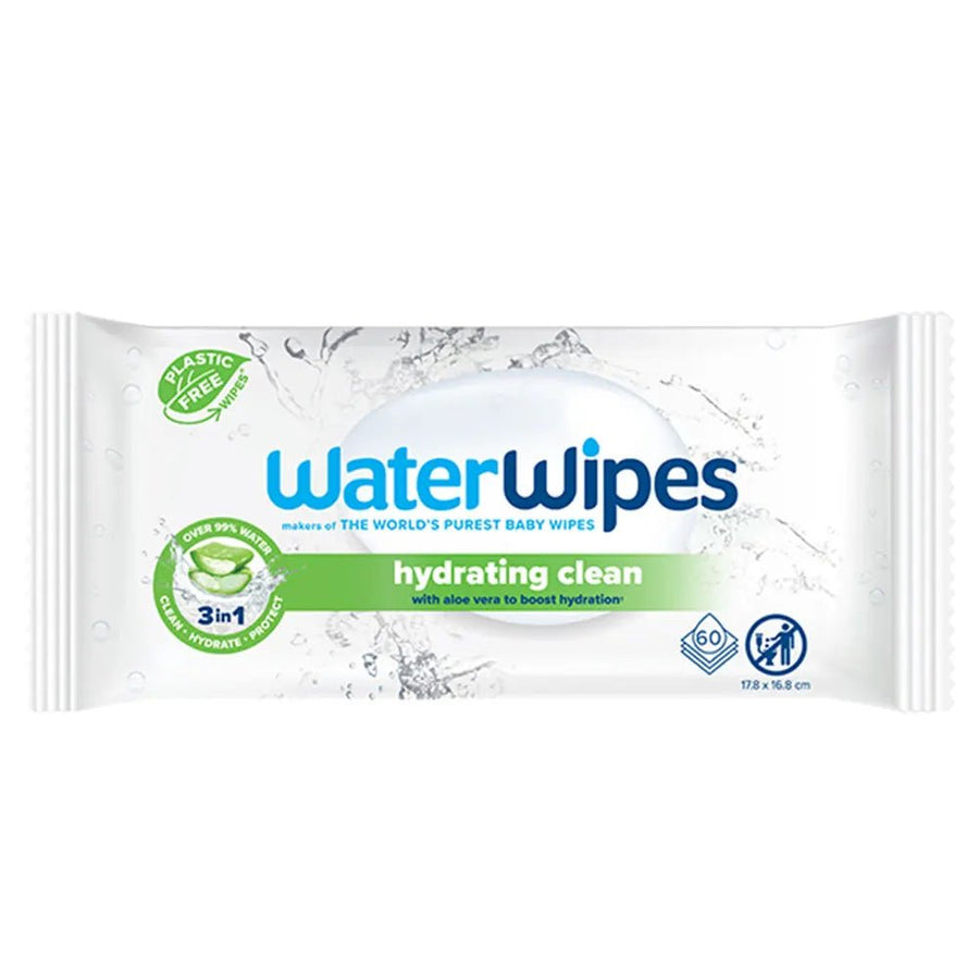 Waterwipes Aloe Vera Hydrating Wipes x60 - FrenchBeautyHub