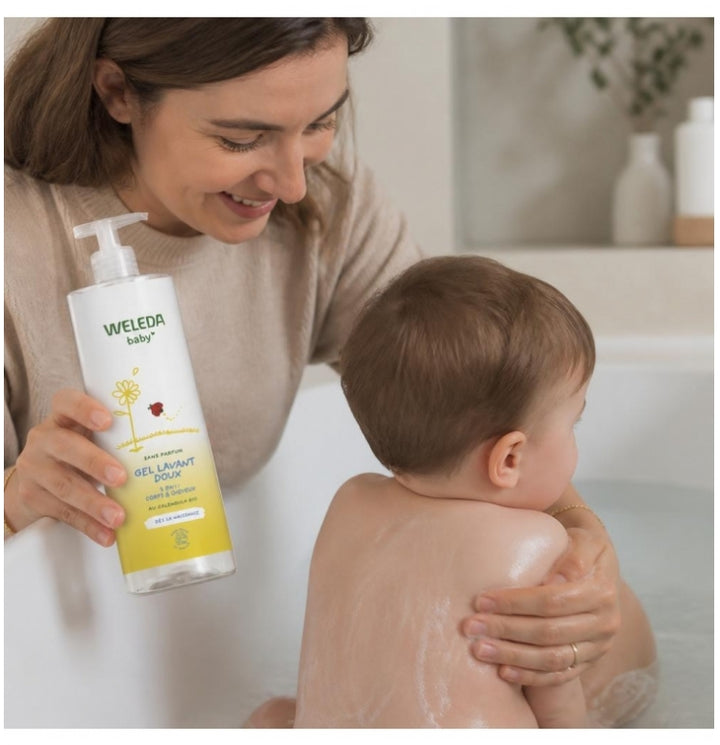 Weleda Babies & Children Sanftes Reinigungsgel 2 in 1 Körper & Haare 400ml