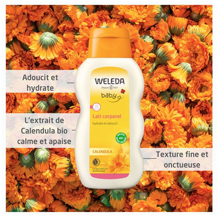 Weleda Calendula Baby Body Milk 200ml (6.76fl oz)