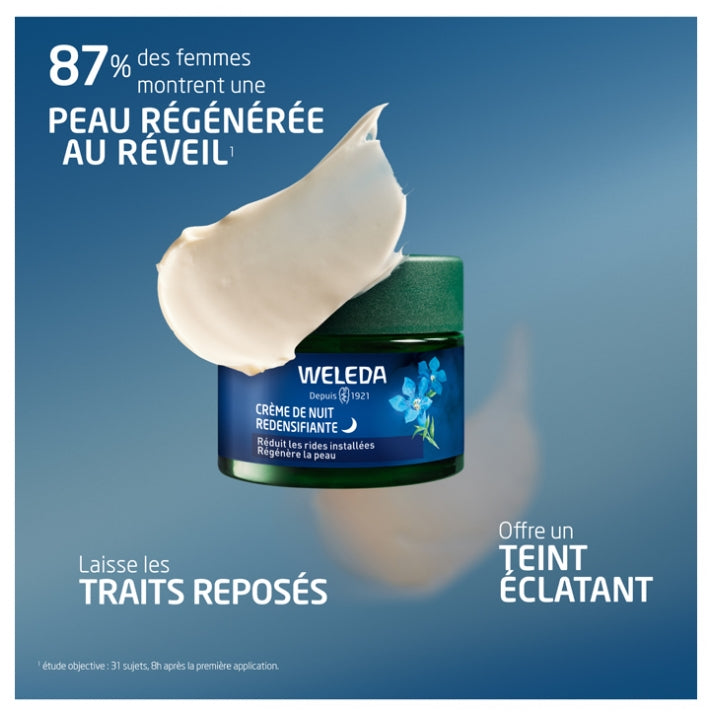 Weleda Gentiane Bleue and Edelweiss Crema Notte Ridensificante all'Enotera 30ml