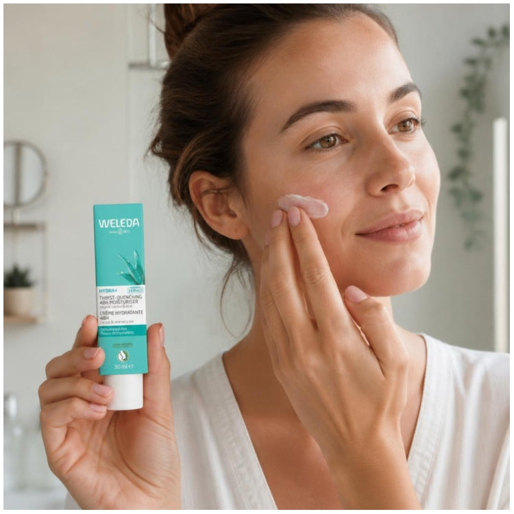 Weleda Hydra+ Crème hydratante 48h Cactus & Aloe Vera Peaux déshydratées 30ml (1.01fl oz)