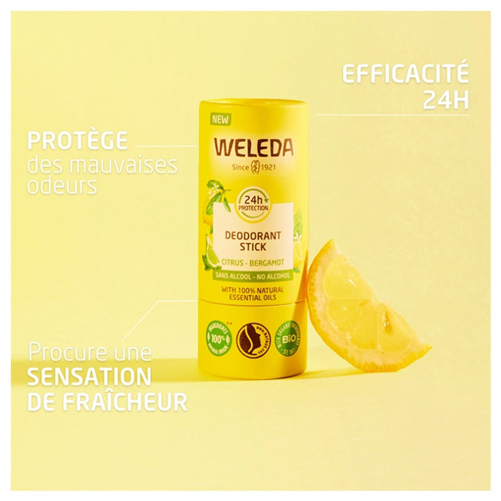 Weleda Deodorants Stick 24h Citrus Bergamot  50g (1.76oz)