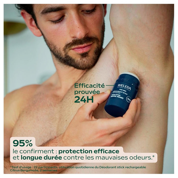 Weleda مزيل عرق قابل لإعادة التعبئة للرجال على شكل عصا 50 g