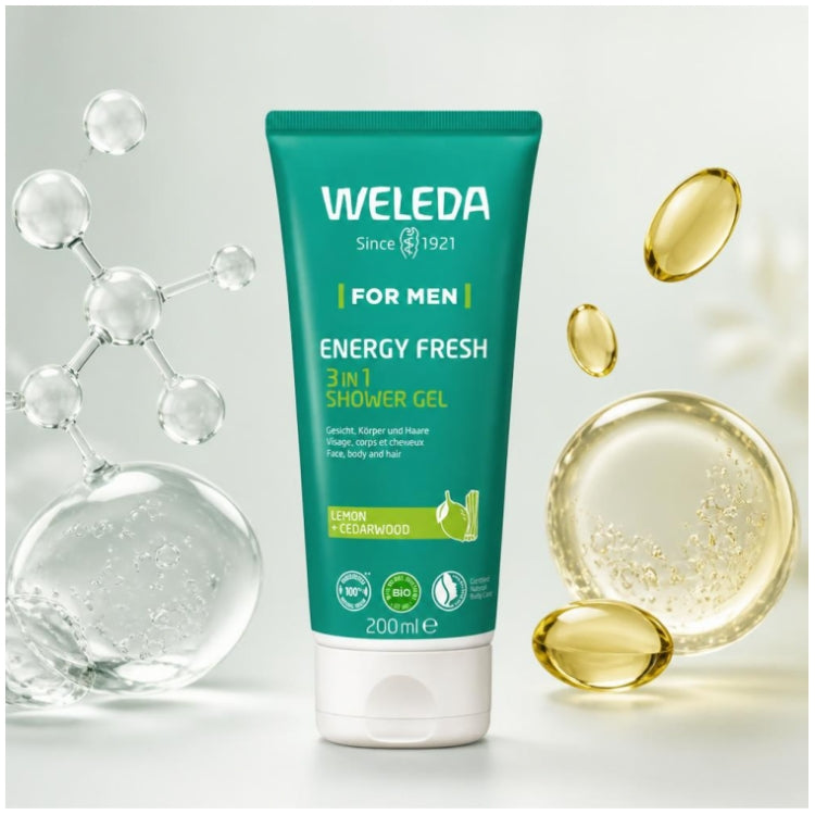 Weleda Men Energy Fresh 3-in-1 Shower Gel 200ml