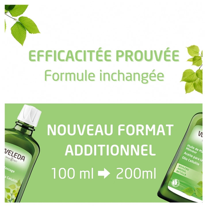 Weleda Birch زيت تدليك للتنحيف 200ml