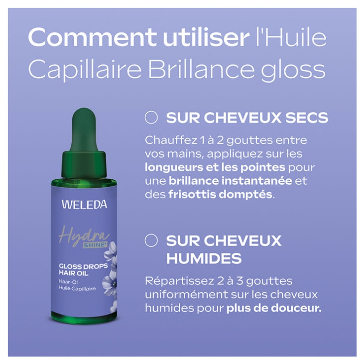 Weleda Hydra Shine Gotas de Brilho Óleo Capilar 30ml