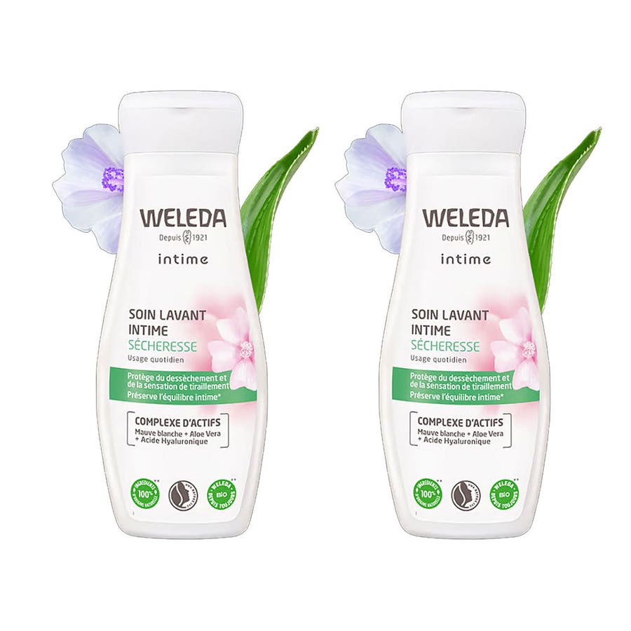 Weleda Intime Intima Dryness Cleansing Care 200ml x2 (6.76fl oz x2) - FrenchBeautyHub
