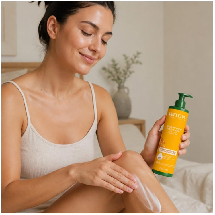 Weleda Sea Buckthorn Lait corporel nourrissant hydratation intense peau sèche 250ml