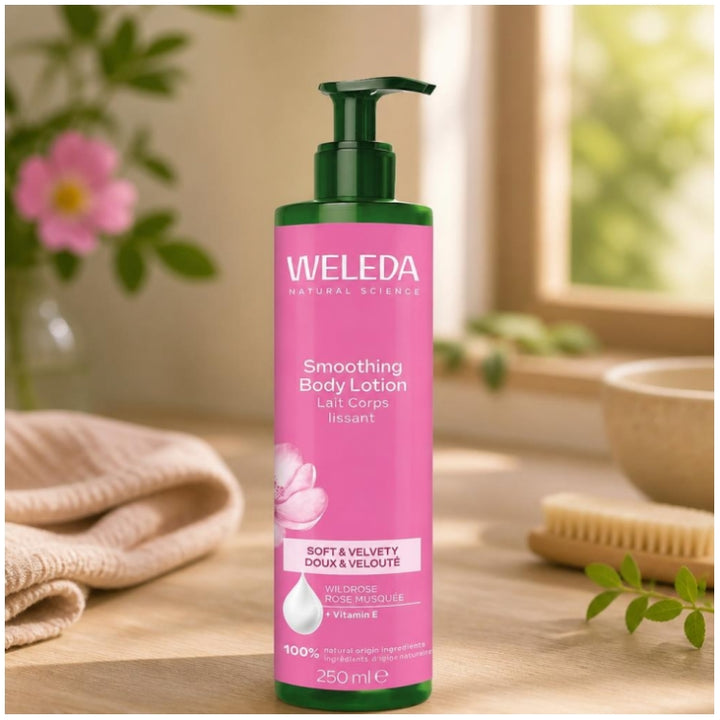Weleda Smoothing loción corporal de rosa mosqueta 250 ml