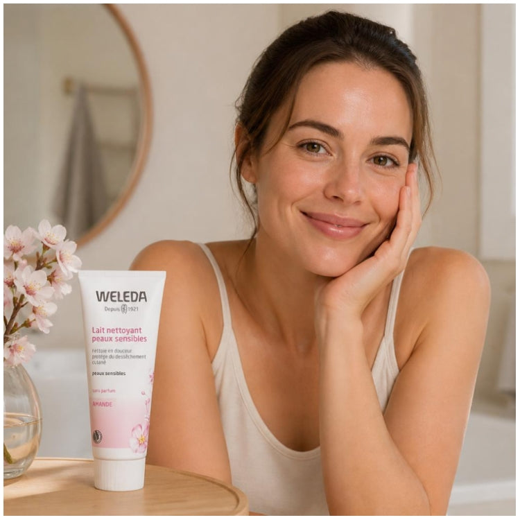 Weleda Almond Comfort Loción limpiadora para pieles sensibles 75ml