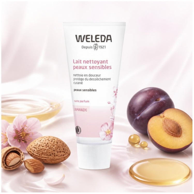Weleda Almond Comfort Loción limpiadora para pieles sensibles 75ml