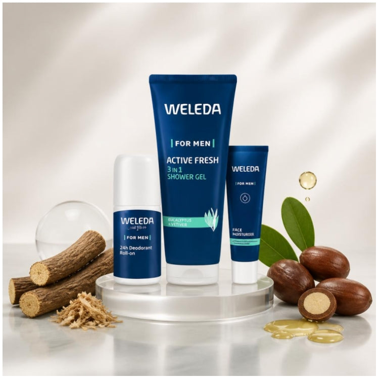 Weleda Man Giftboxes Man Deodorants, Showers and Hydrating Creams