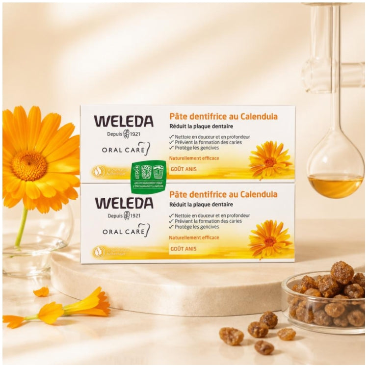 Weleda Calendula Toothpaste 75ml x2 (2.53fl oz x2)