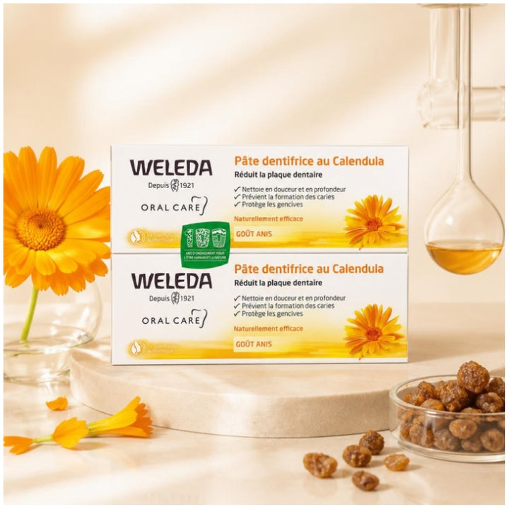 Weleda Calendula Toothpaste 75ml x2 (2.53fl oz x2)
