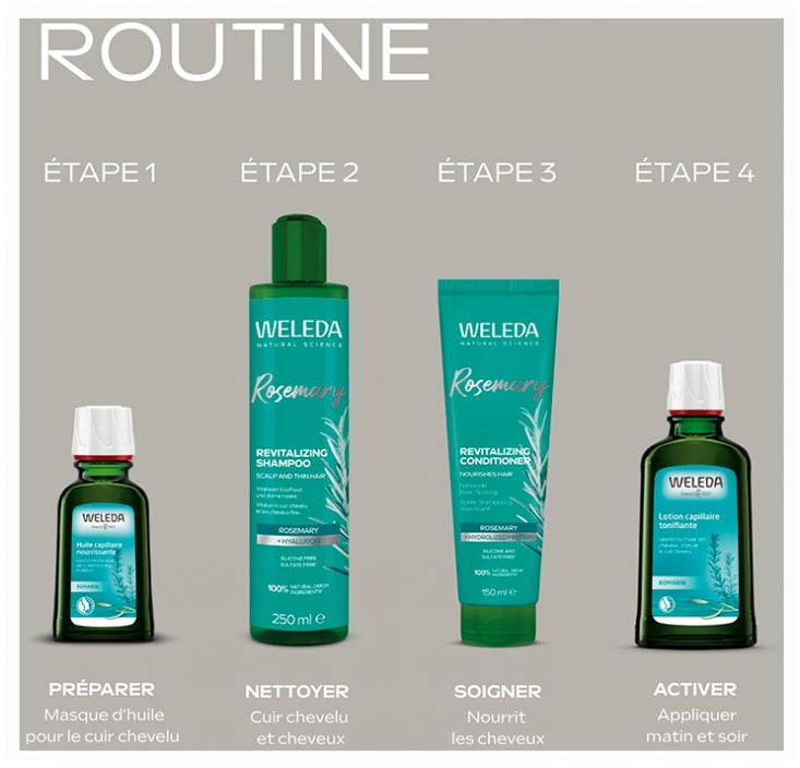 Weleda Rosemary Revitalising shampoo Romarin 250ml (8.45fl oz)