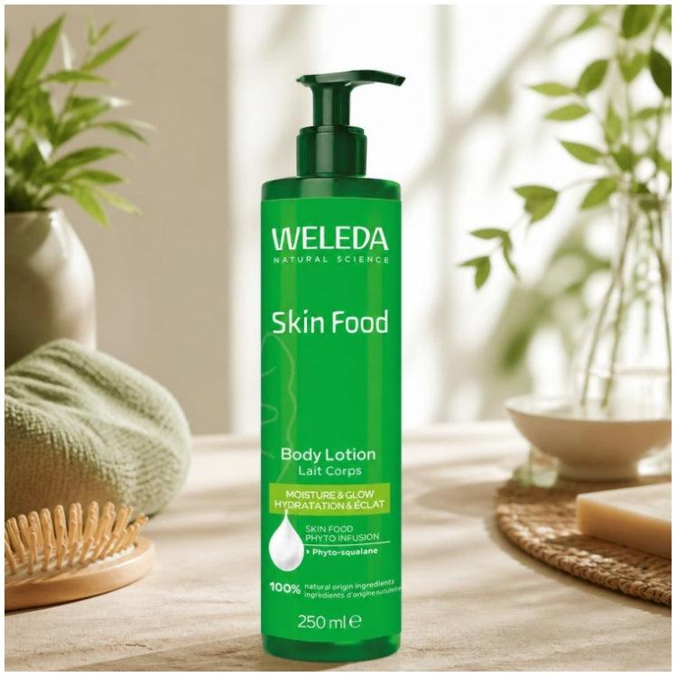 Weleda Skin Food Lait corps hydratation & éclat pour peaux sèches à très sèches 250ml