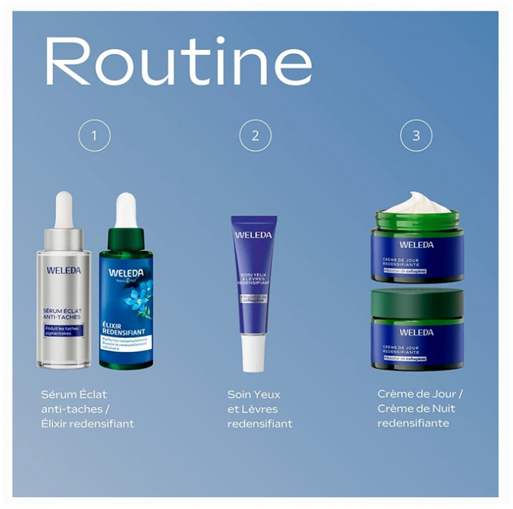 Weleda Gentiane Bleue and Edelweiss Olio di enotera Trattamento ridensificante occhi e labbra 10ml