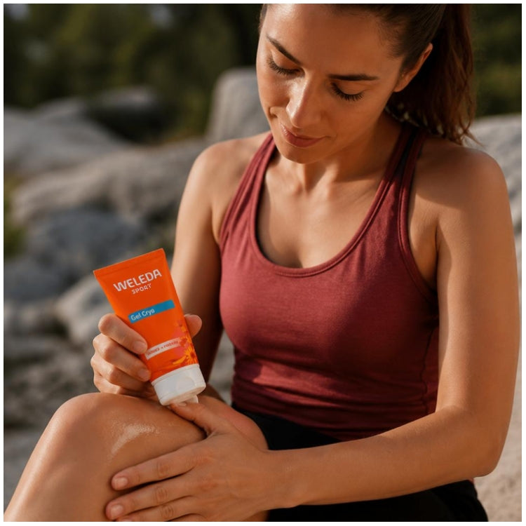 Weleda Sport Giftbox Shower Massage Oil &amp; Cryo Gel