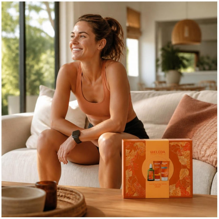 Weleda Sport Giftbox Shower Massage Oil &amp; Cryo Gel