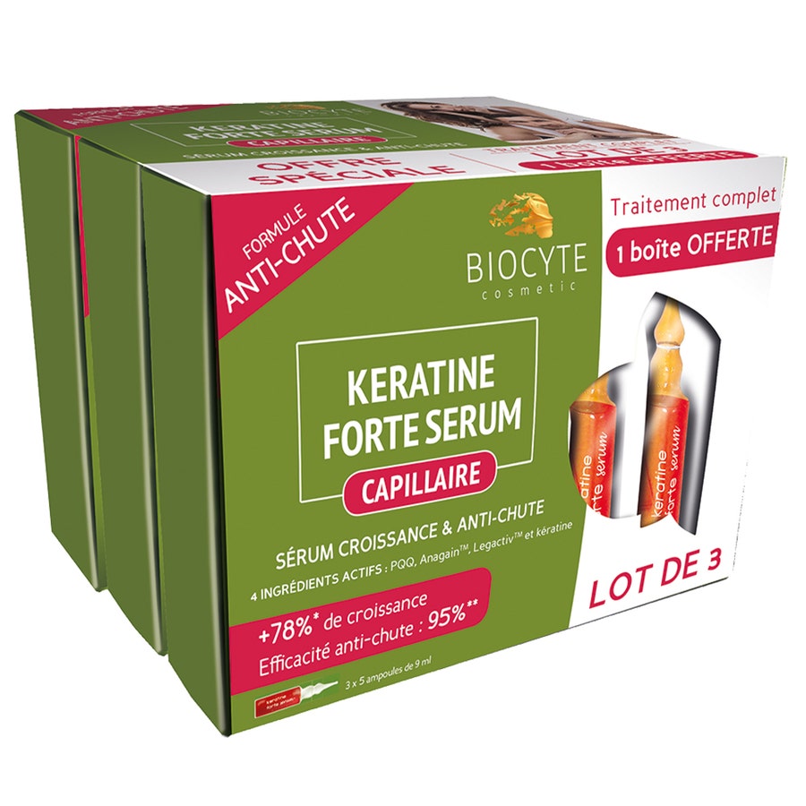 Keratin Forte Serum Pack Ampulas 15x9ml Biocyte