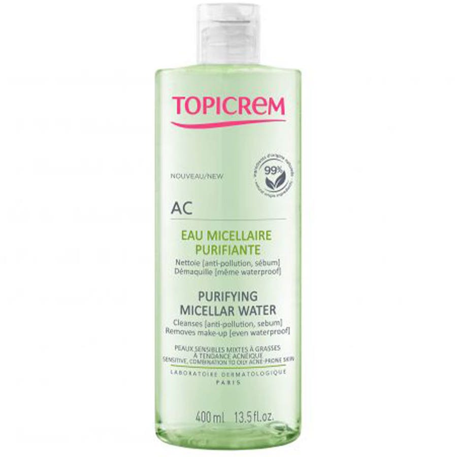 Purifying Micellar Water 400ml Ac Peaux Mixtes A Grasses Topicrem