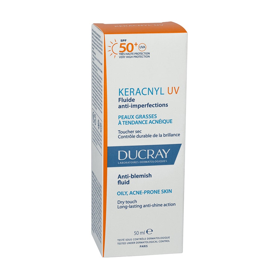 Fluide anti-imperfections SPF50+ 50ml Keracnyl Oily skin with a tendency to acne Ducray