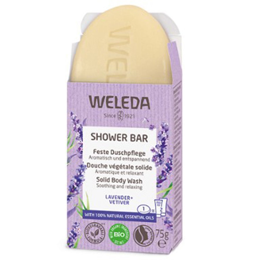 Solidea vegetable shower 75g Lavender + Vetiver Weleda
