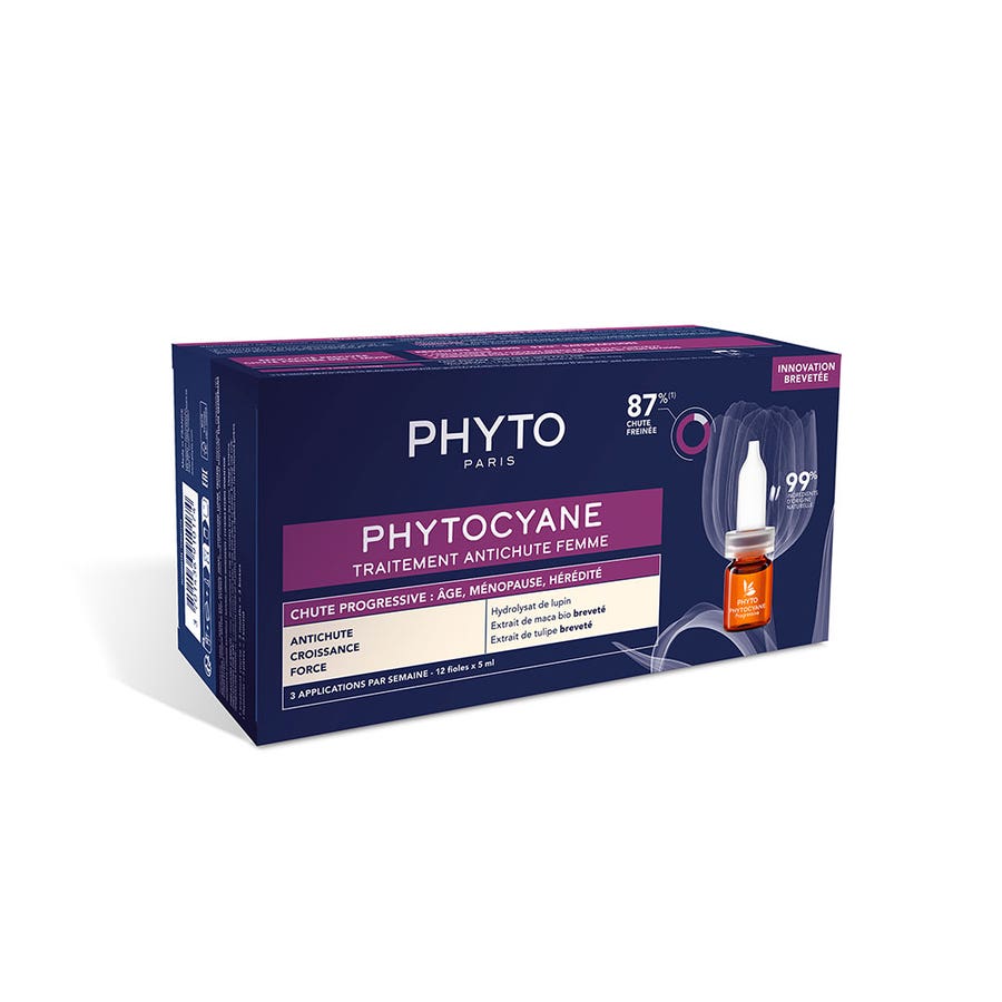 Progressive Hair Loss Treatment for Women 12x5ml Phytocyane Phyto