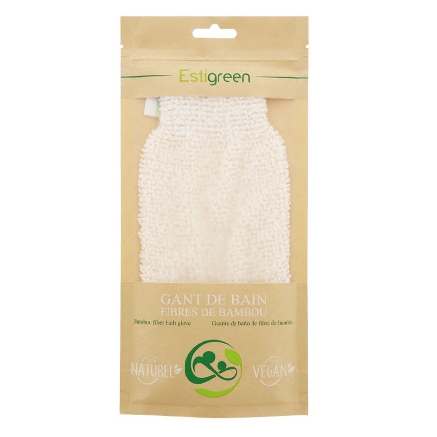 Bamboo Fibre Bath Glove Estigreen Blemish-prone Skin Estipharm
