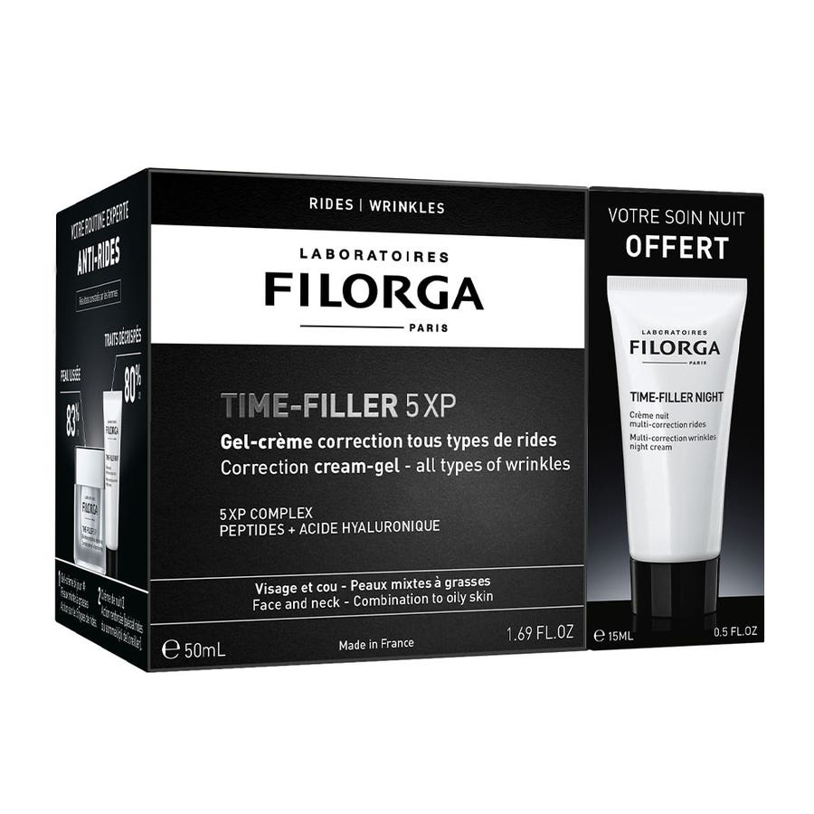 Giftboxes Gel-Cream 50ml + Night Cream 15ml Time-Filler 5XP Filorga