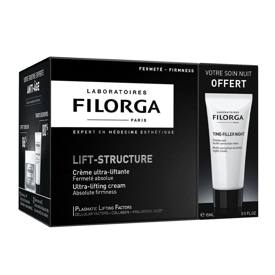 Giftboxes Ultra-Lift Structure Cream 50ml + Night Cream 15ml Time-Filler 5XP Filorga