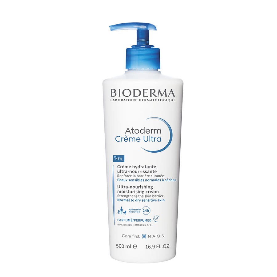 Ultra Nourishing Cream 500ml Atoderm Normal To Dry Sensitive Skin Bioderma