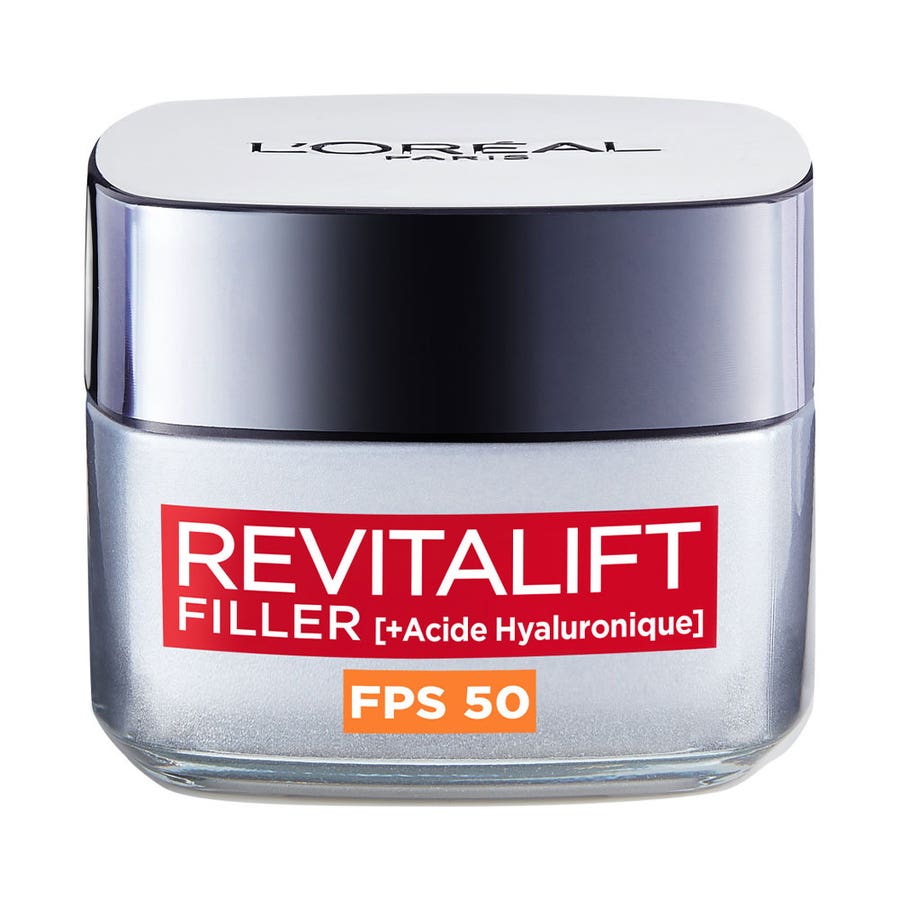 Anti-Ageing Day Cream SPF50 50ml Revitalift Filler + Hyaluronic Acid All Skin Types L'Oréal Paris