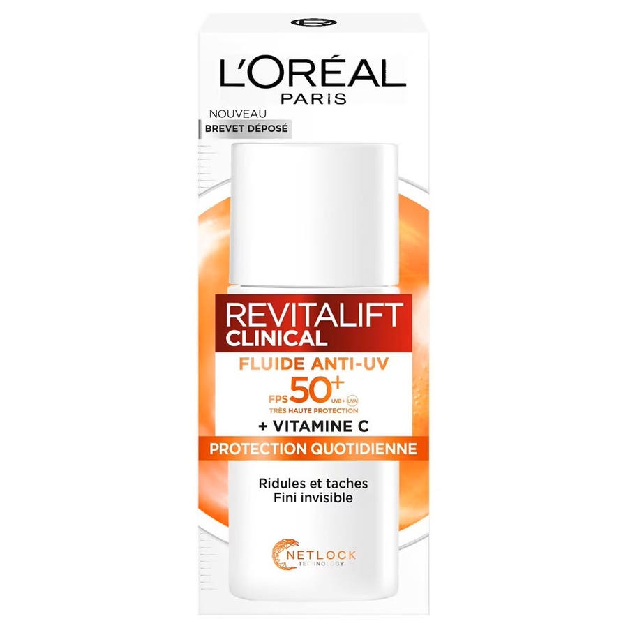 Anti-UV SPF50+ Fluid 50ml Revitalift Clinical Vitamin C L'Oréal Paris