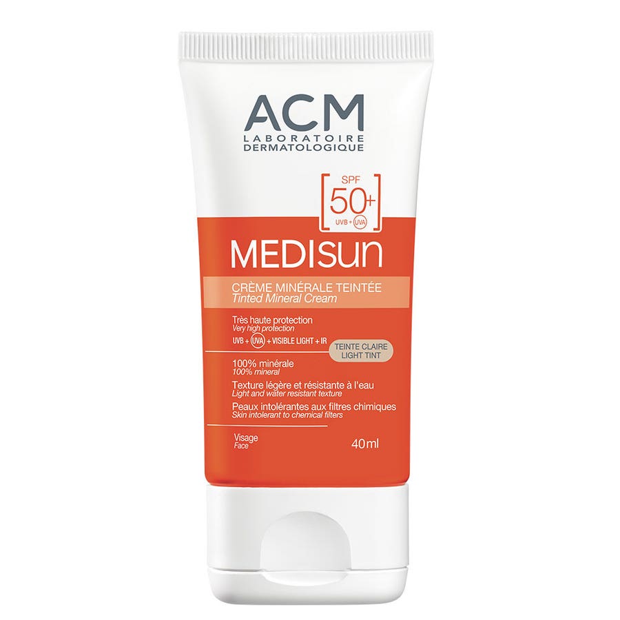 SPF 50+ Tinted Mineral Cream 40ml Medisun Acm