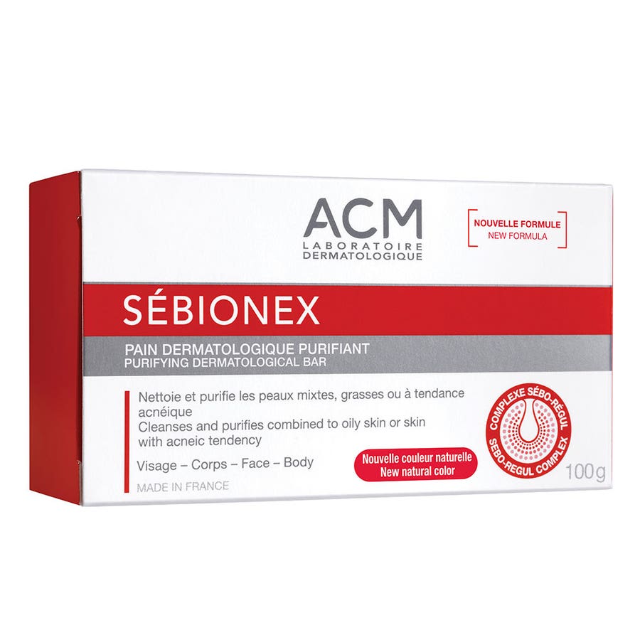 Purifying Dermatology Bar 100g Sébionex Acm