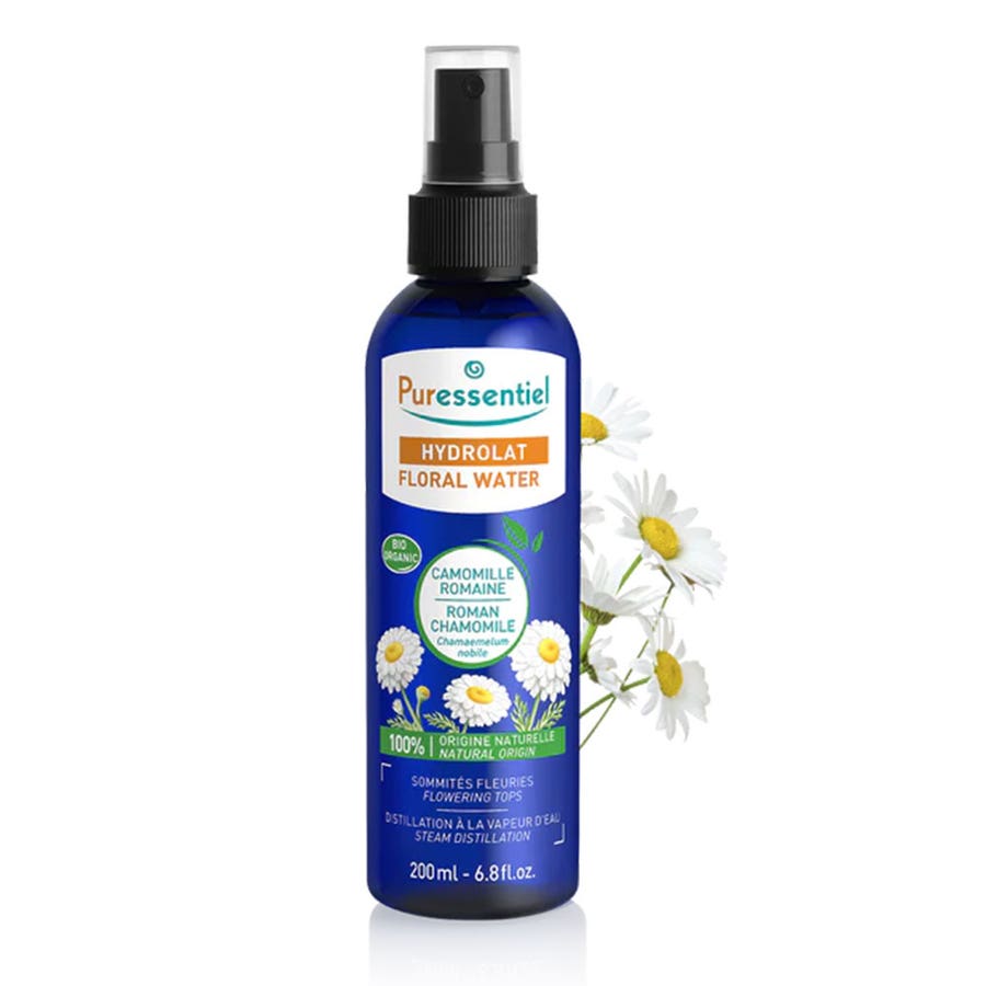 Organic Roman Chamomile Floral Water 200ml Hydrolat Sensitive and Irritated Skin Puressentiel