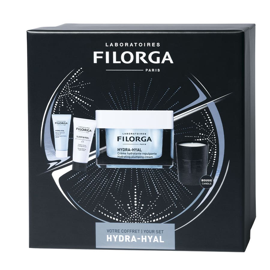 Giftboxes With Mini Candle Dehydrated Skin Hydra-Hyal Filorga