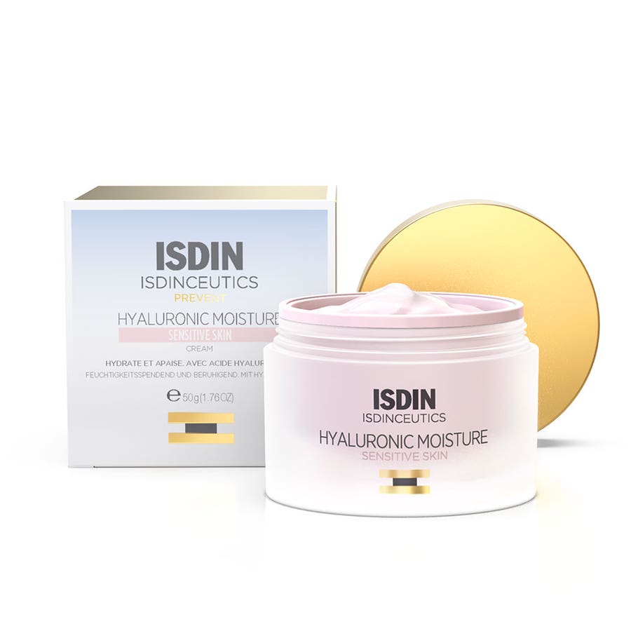 Hydrating and Anti-Aging Day Cream 50g Hyaluronic Moisture Sensitive skin Prevent Isdin