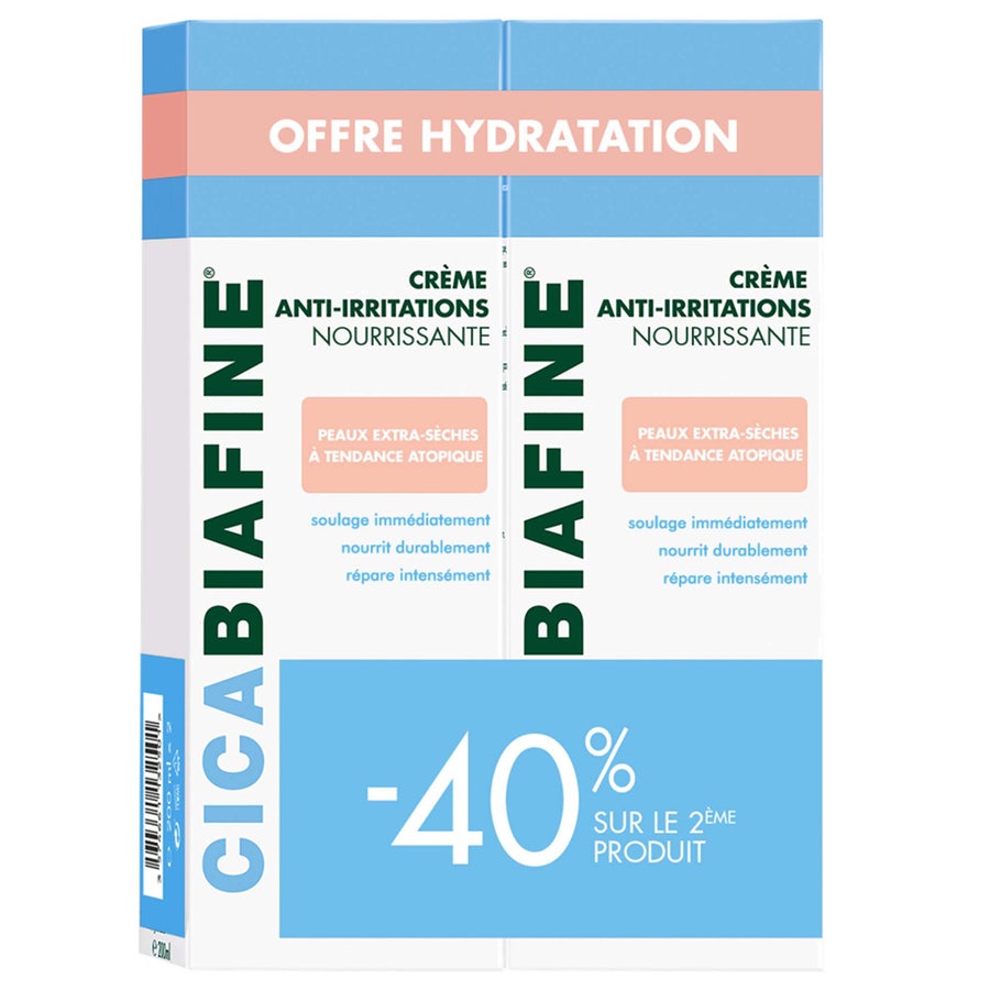 Anti-Irritation Moisturizing Body Cream 2x200ml Cicabiafine Extra dry or atopy-prone skin Biafine