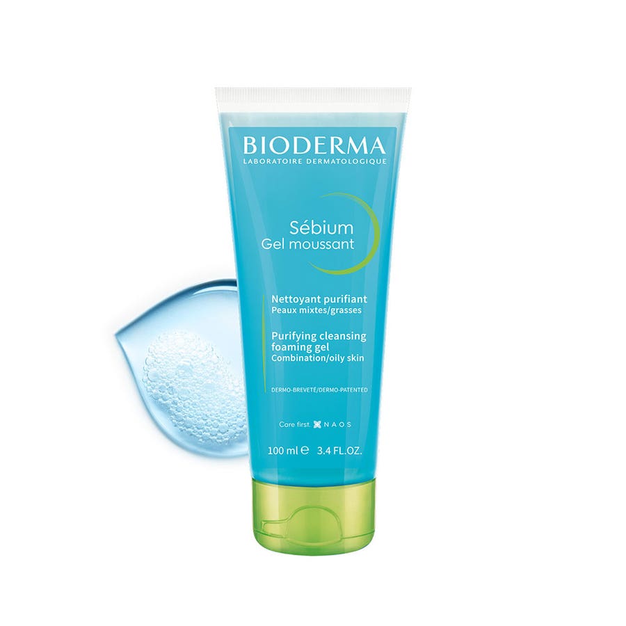 Purifying Cleansing Foaming Gel combination to oily skin 100ml Sebium Peaux grasses Bioderma